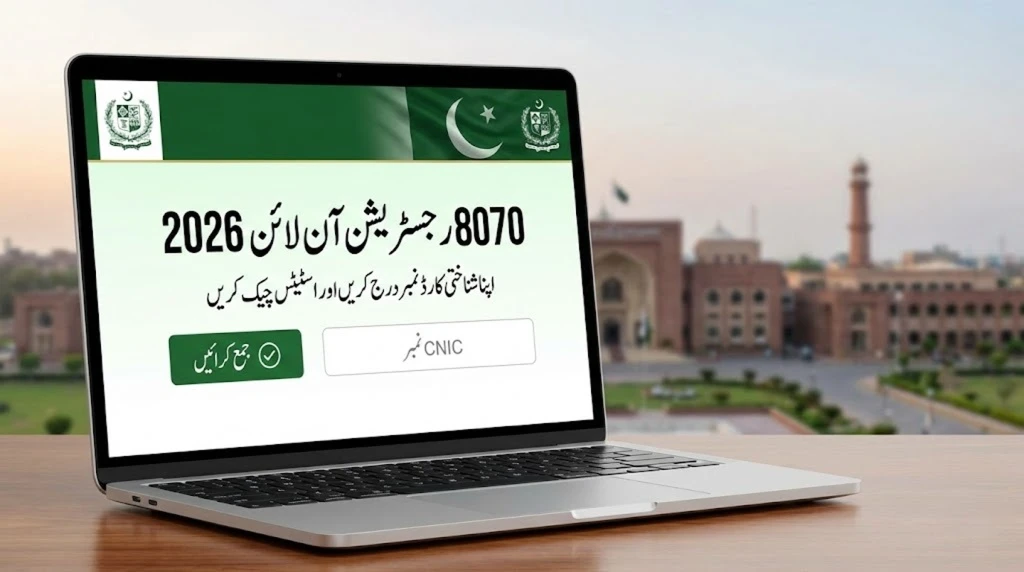 8070 registration online 2026 PSER web portal Punjab